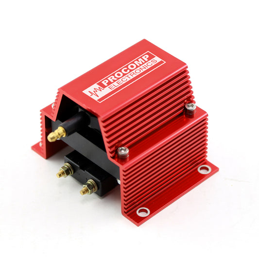 Universal Pc91 12V High Output External Male E-Core Ignition Coil - Red