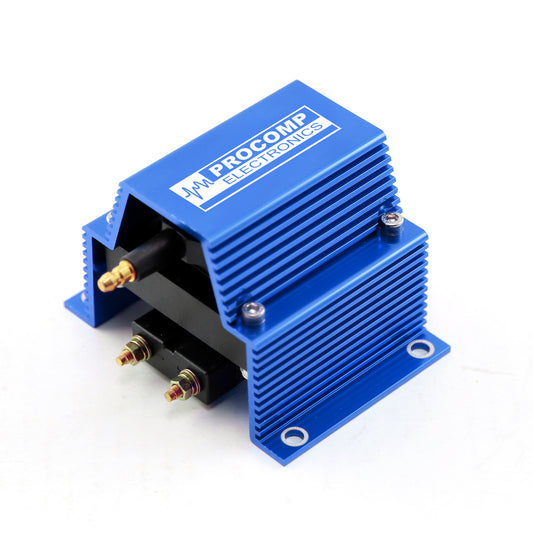 Universal Pc91 12V High Output External Male E-Core Ignition Coil - Blue