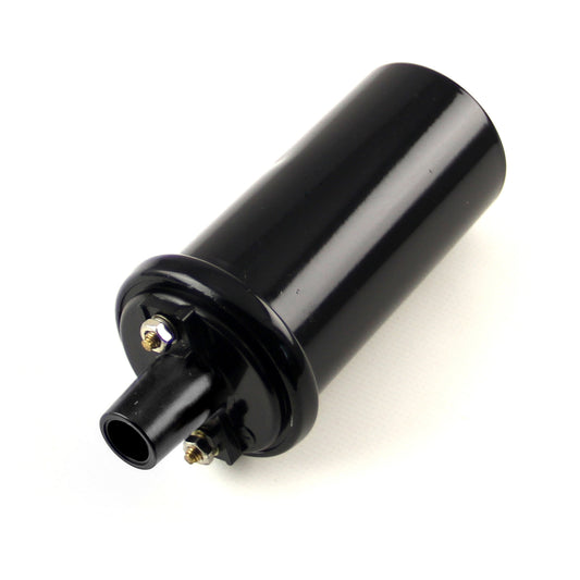 Bobina de encendido electrónica redonda de 12 V, tipo bote hembra, rellena de aceite, color negro