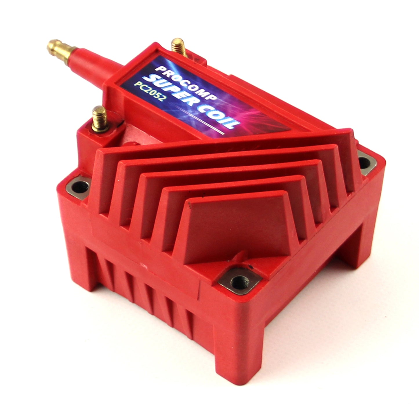 Bobina de encendido universal PC92 de 12 V, de alto rendimiento, macho, con núcleo E (rojo)