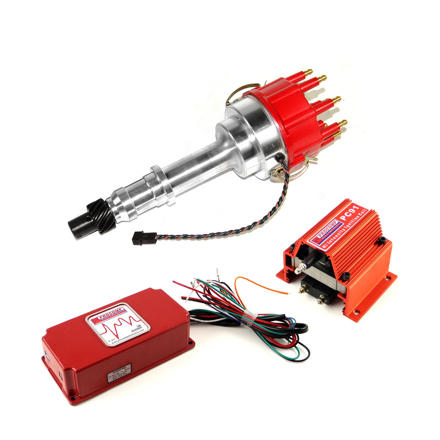 Distribuidor de palanca Pro Billet 6AL CDI y kit de bobina de encendido para Pontiac 326, 400 y 455