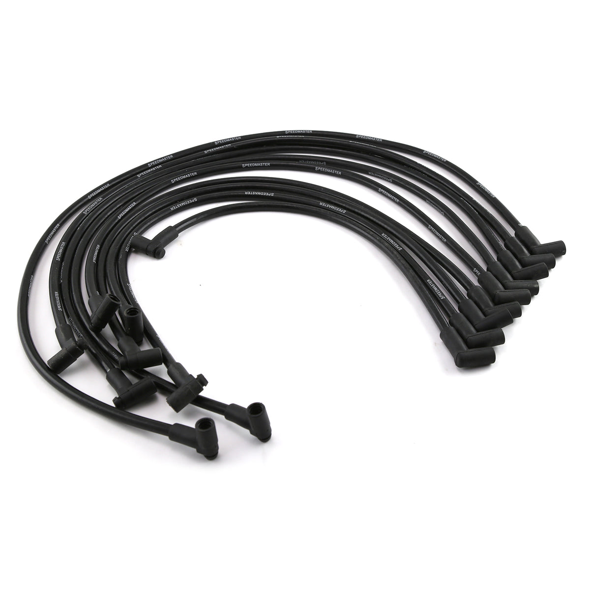 Cables de bujía macho negros universales de 90 grados a 90 grados para Chevy
