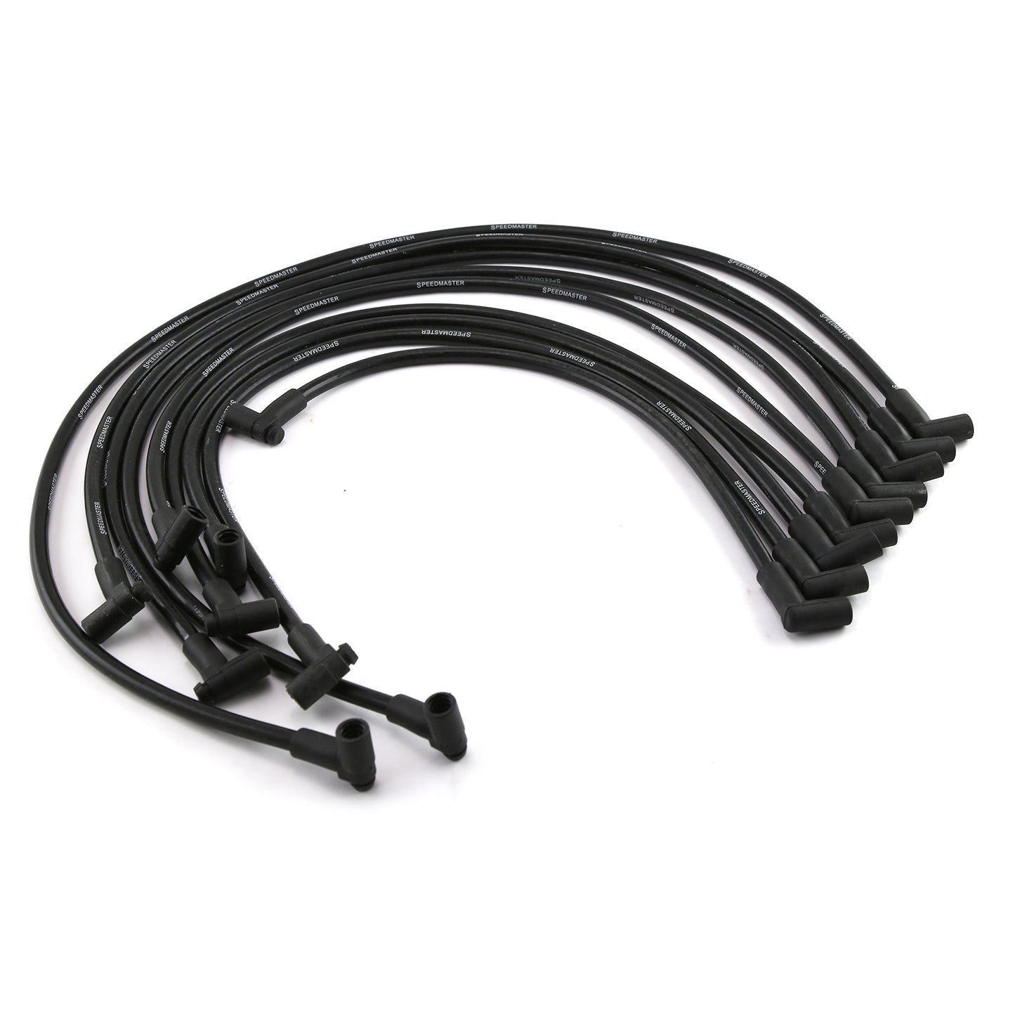 Cables de bujía macho negros universales de 90 grados a 90 grados para Chevy