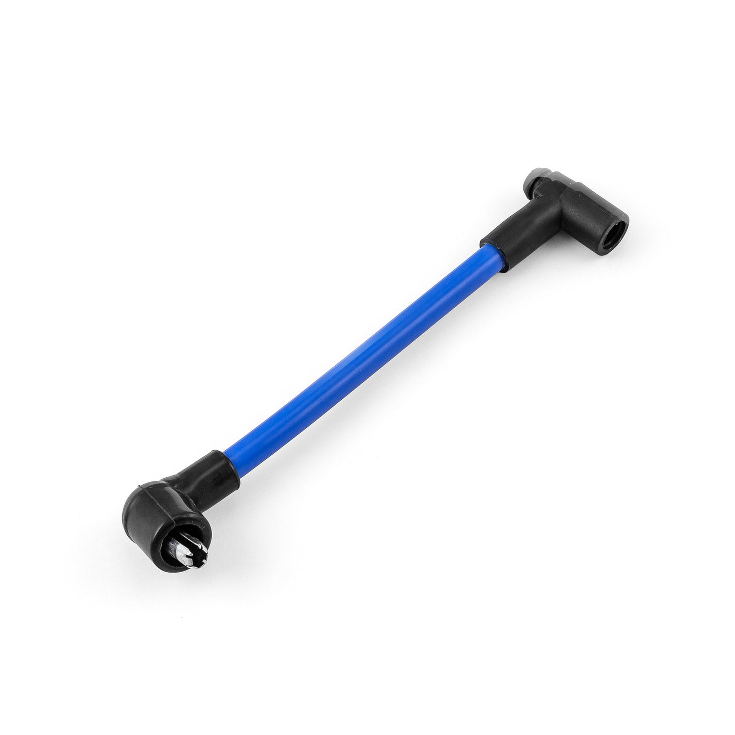 Cable de bujía de bobina, solo macho a hembra, 90 grados [azul]
