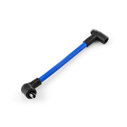 Cable de bujía de bobina, solo macho a hembra, 90 grados [azul]