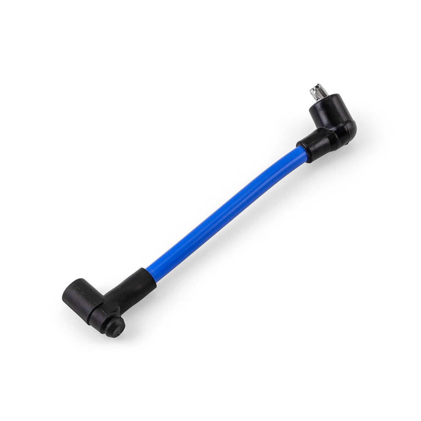 Cable de bujía de bobina, solo macho a hembra, 90 grados [azul]