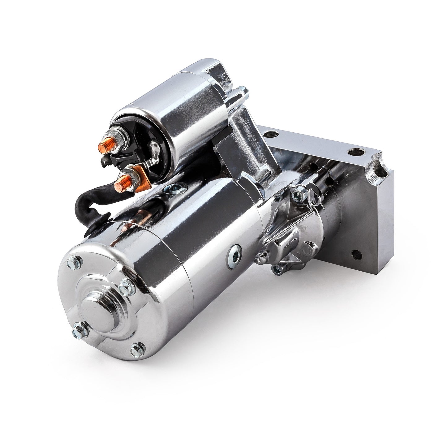 Chevy SBC 350 BBC 454 10" 153T 11" 168T Mini High-Torque 4Hp Starter [Chrome]