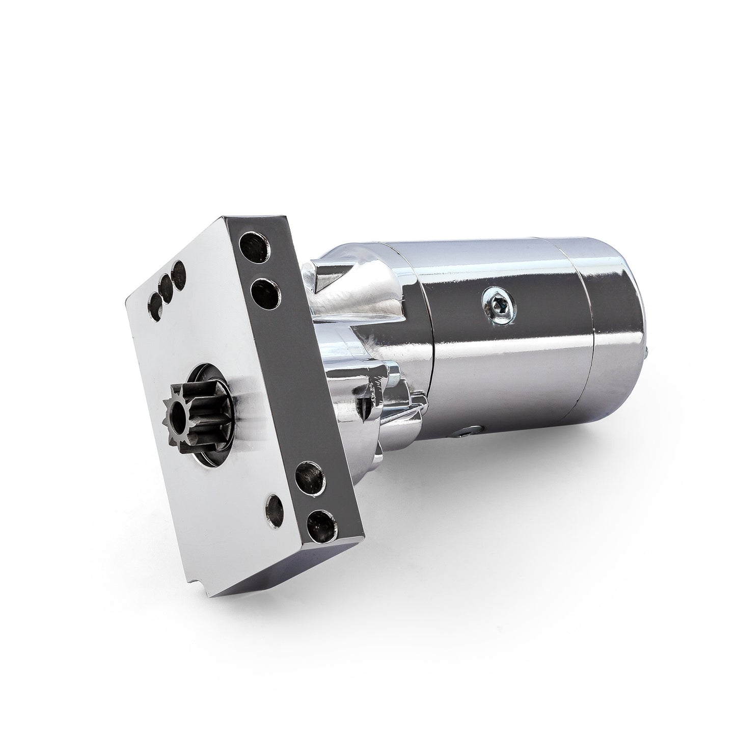 Chevy SBC 350 BBC 454 10" 153T 11" 168T Mini High-Torque 4Hp Starter [Chrome]