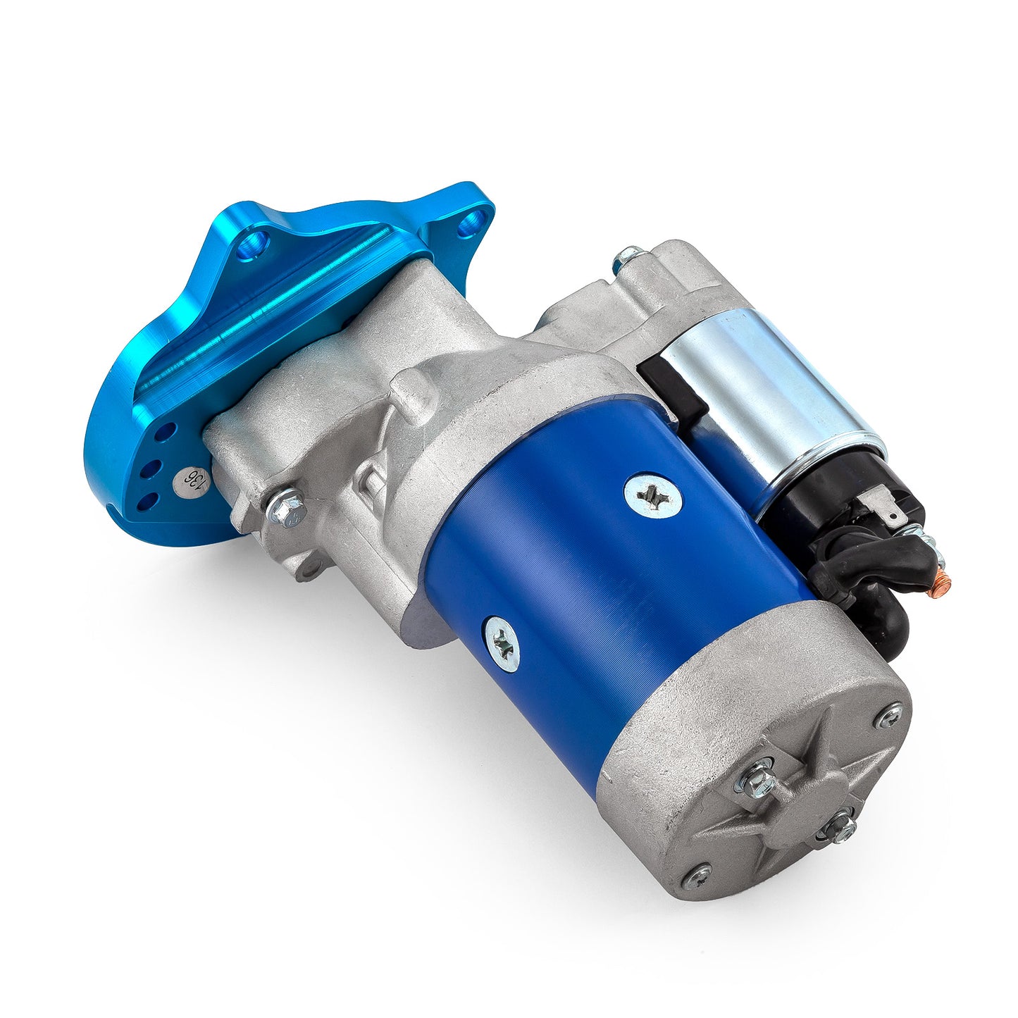 Minimotor de arranque Ford Fe 390 428 de 3 pernos con transmisión automática y alto torque de 4 HP [Azul]