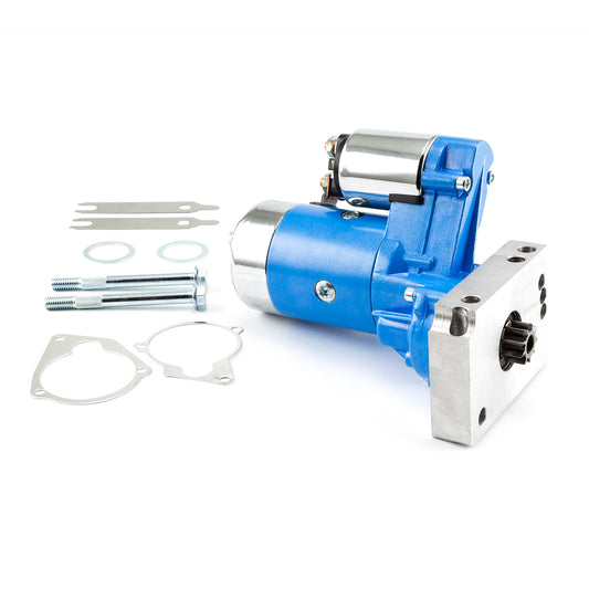 Motor de arranque mini de alto torque de 4 HP para Chevy SBC 350 BBC 454, 10" 153T y 11" 168T [Azul]