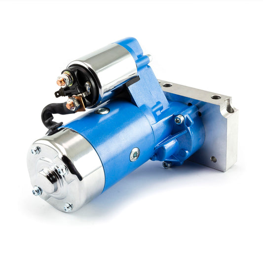 Motor de arranque mini de alto torque de 4 HP para Chevy SBC 350 BBC 454, 10" 153T y 11" 168T [Azul]