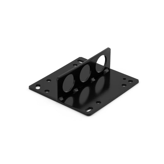 Placa de elevación de motor de acero para colector de admisión universal de 4 cuerpos, color negro