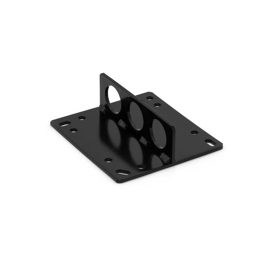 Placa de elevación de motor de acero para colector de admisión universal de 4 cuerpos, color negro