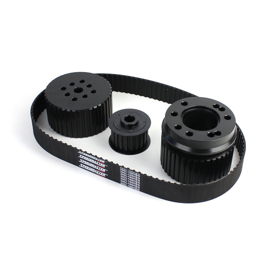 Chevy BBC 454 Short & Long Water Pump Swp Lwp Gilmer Drive Kit Black