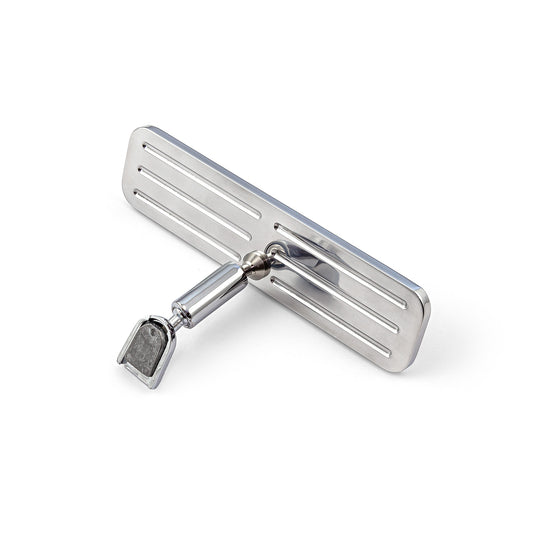 Espejo retrovisor de aluminio macizo fresado en bola de 9 1/4"