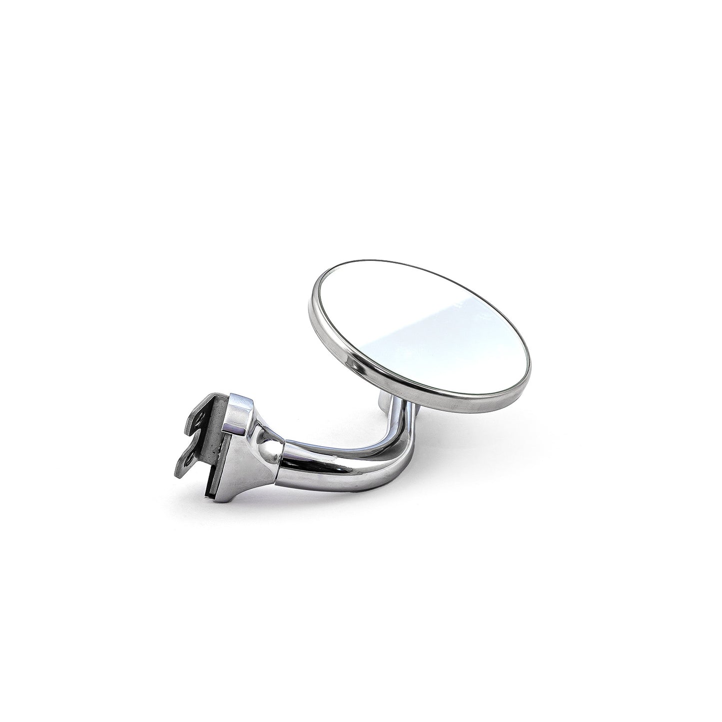 Espejo redondo de acero inoxidable pulido de 3" (estilo mirilla) - Compatible con puertas izquierda y derecha