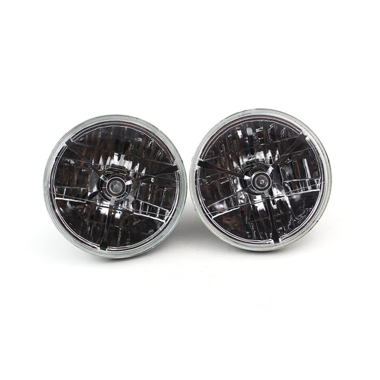 Faro delantero multirreflex de 7" H4 55/60 W con triple barra, punto transparente [Par H6024 H6014]