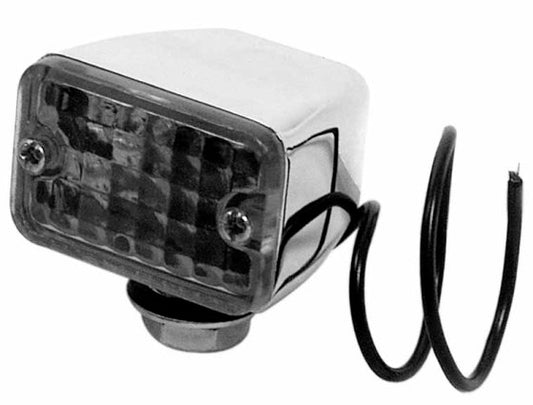 1 3/4" (W) x 1 1/8" (H) x 15/8" (D) Amber Lens Light Only