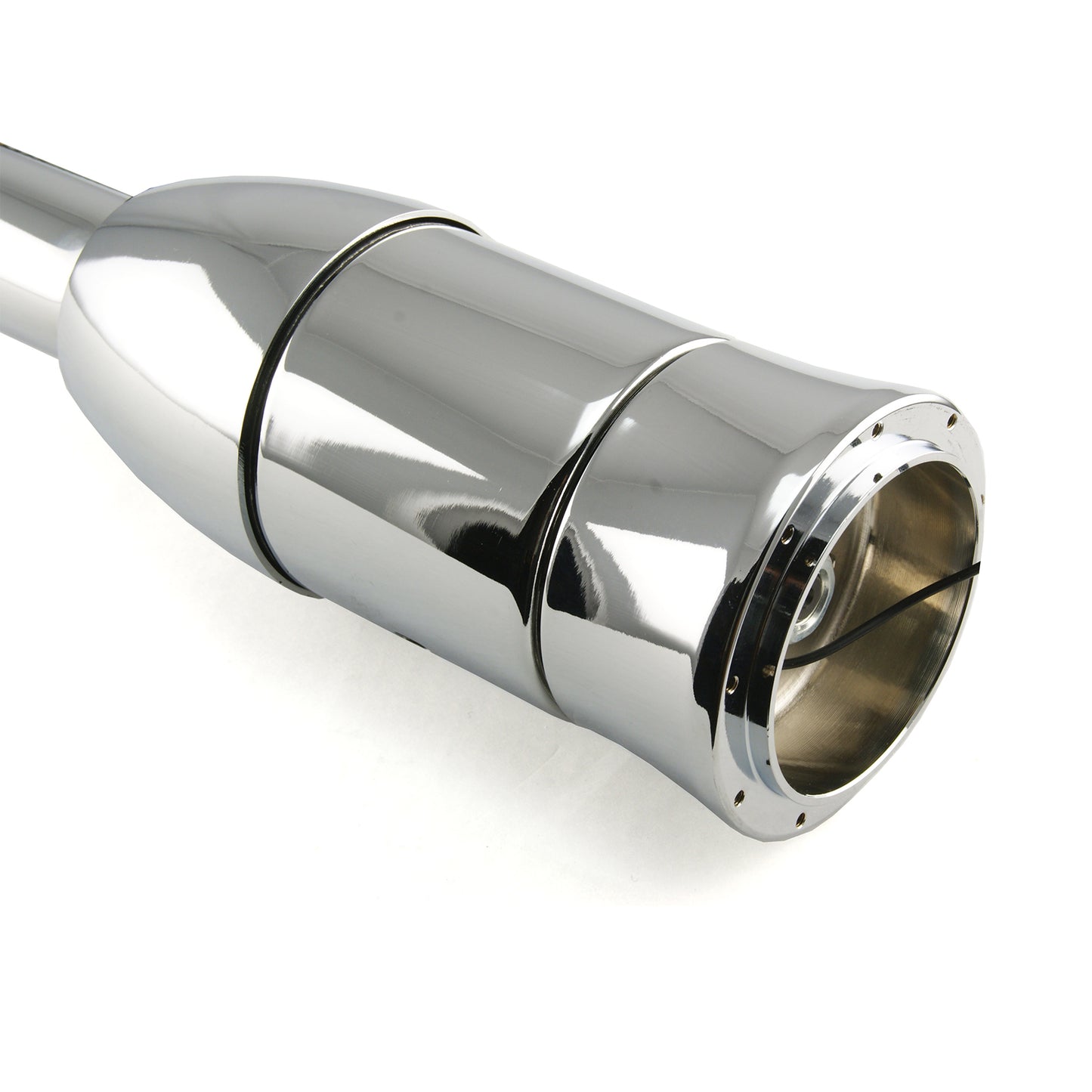 32" Floor Shift Tilt Steering Chrome Column With Steering Wheel Adapter