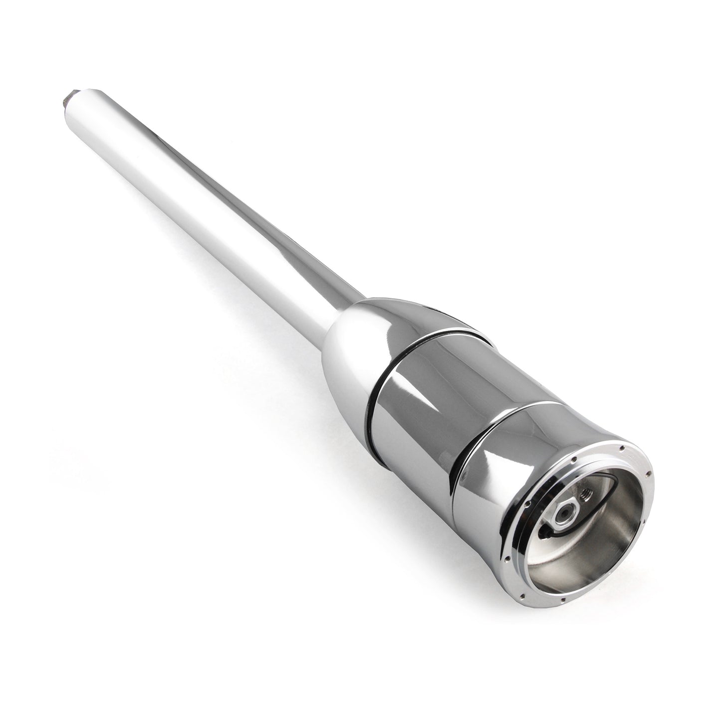 32" Floor Shift Tilt Steering Chrome Column With Steering Wheel Adapter