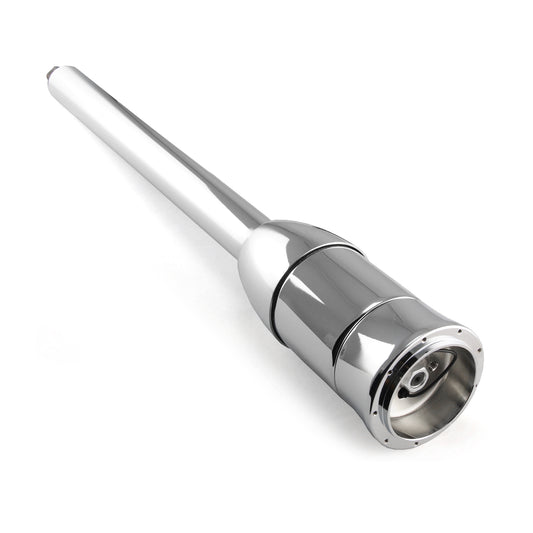 32" Floor Shift Tilt Steering Chrome Column With Steering Wheel Adapter