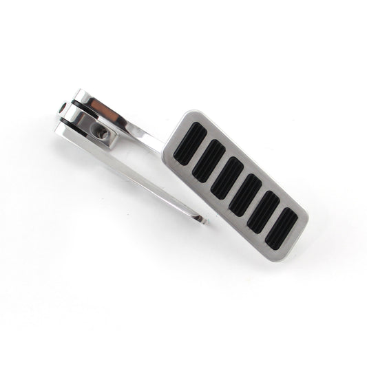 Pedal de acelerador ajustable de acero y aluminio con 6 insertos de goma