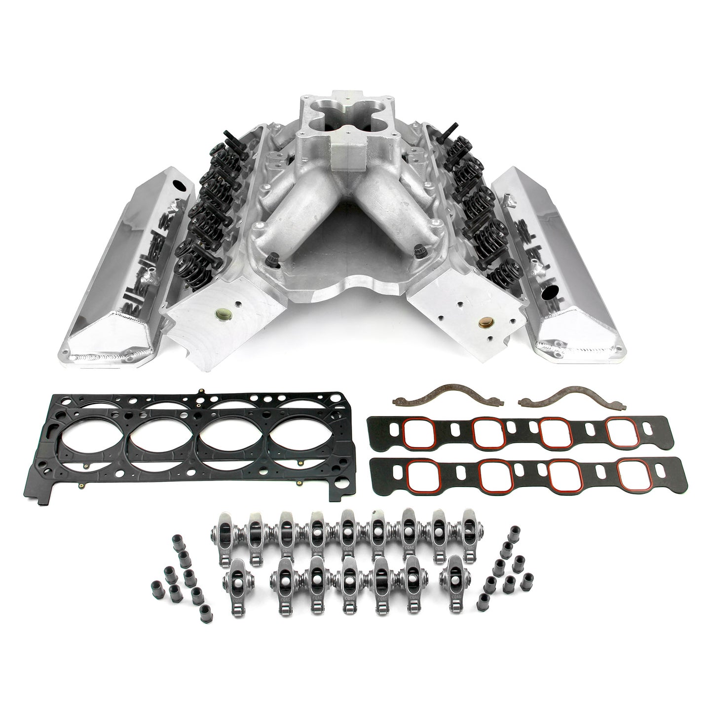 Kit combinado de motor Ford 351W 9.5 Deck Fusion con colector hidráulico y culata FT