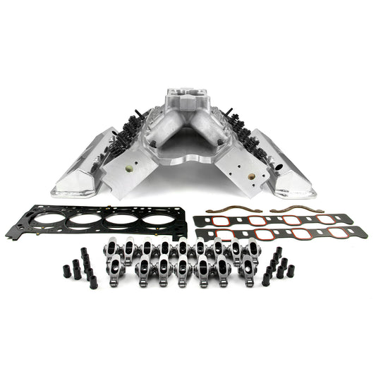 Ford 351W 9.5 Deck Fusion Manifold Hyd FT Cylinder Head Top End Engine Combo Kit