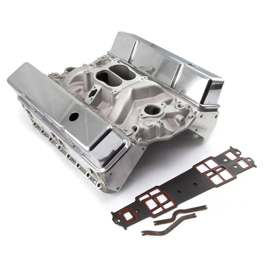 Kit combinado de culata de cilindro hidráulico de bujía recta Chevy SBC 350 con extremo superior