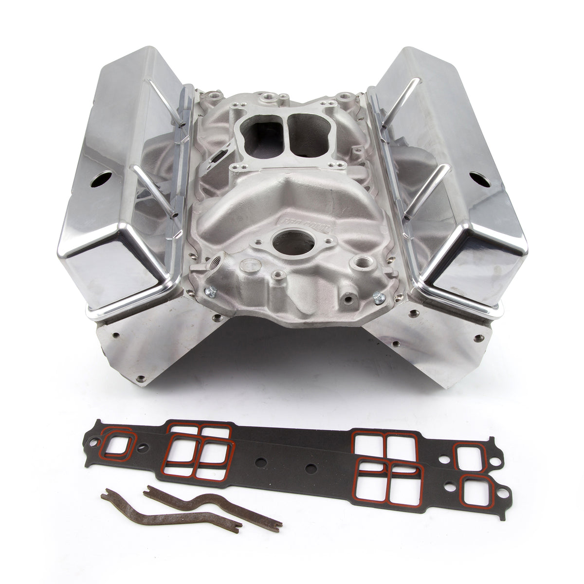 Kit combinado de culata de cilindro hidráulico de bujía recta Chevy SBC 350 con extremo superior