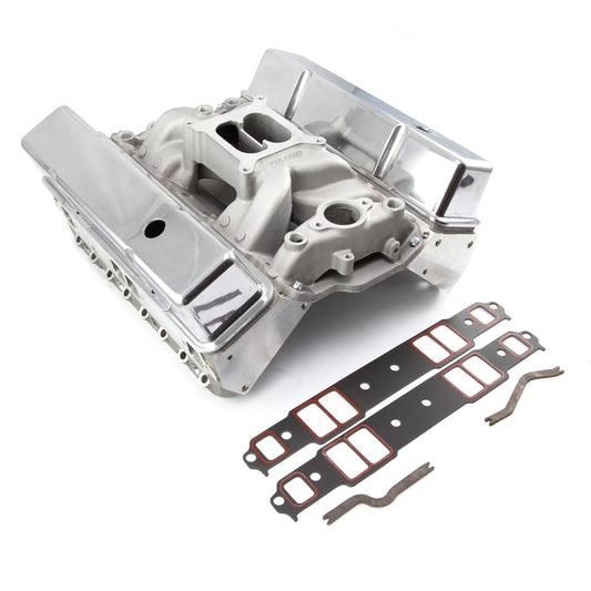 Kit combinado de culata de cilindro sólida FT con bujía recta para Chevy SBC 350