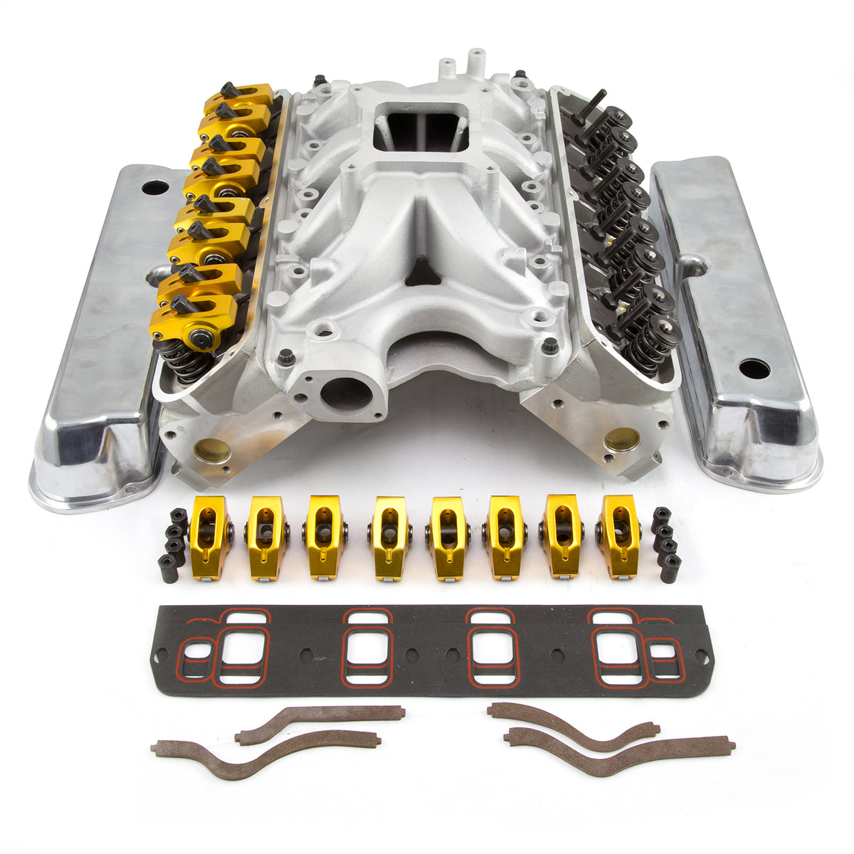 Kit combinado de motor Ford 351W Windsor Solid FT de 210 cc con culata y extremo superior