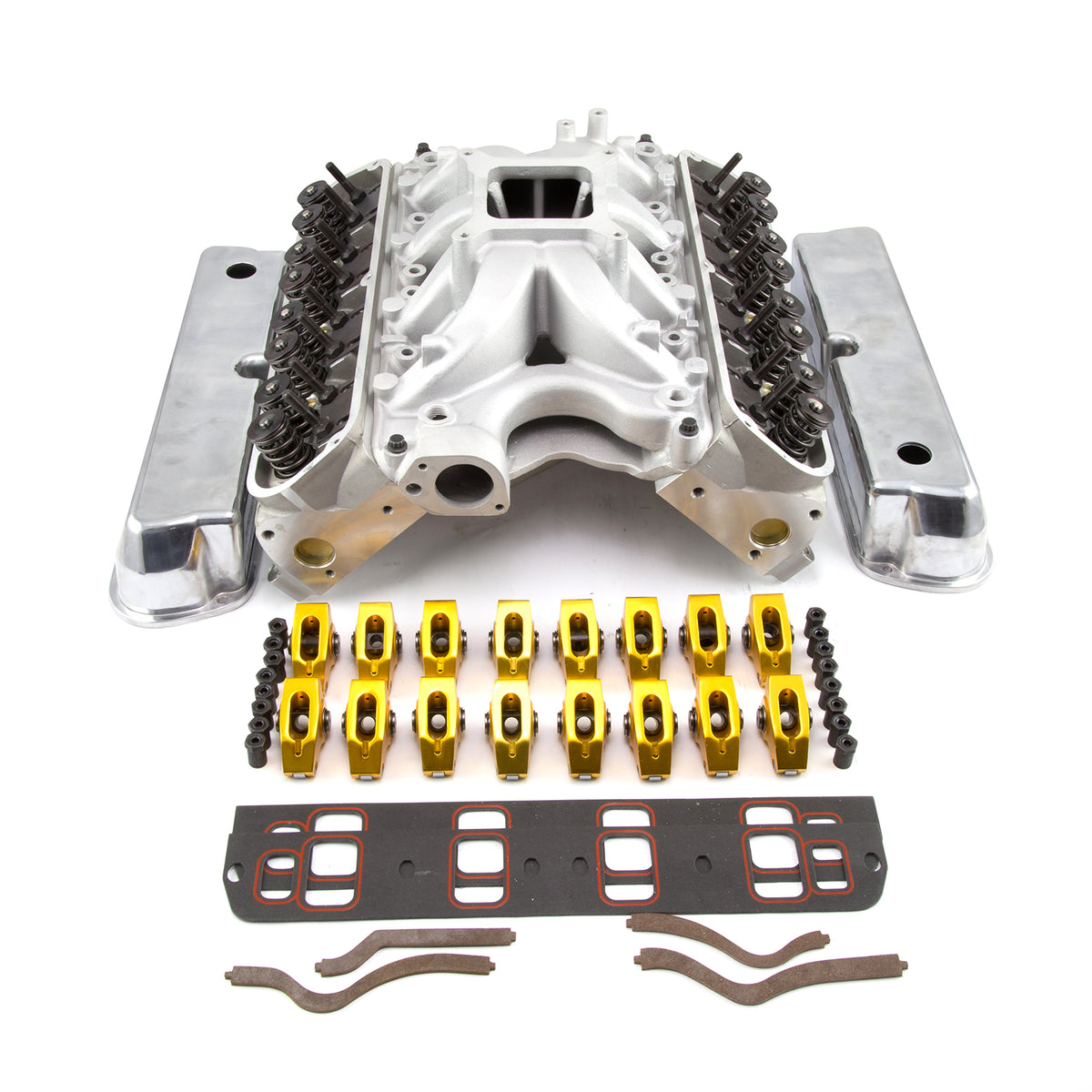 Kit combinado de motor Ford 351W Windsor Solid FT de 190 cc con culata y extremo superior