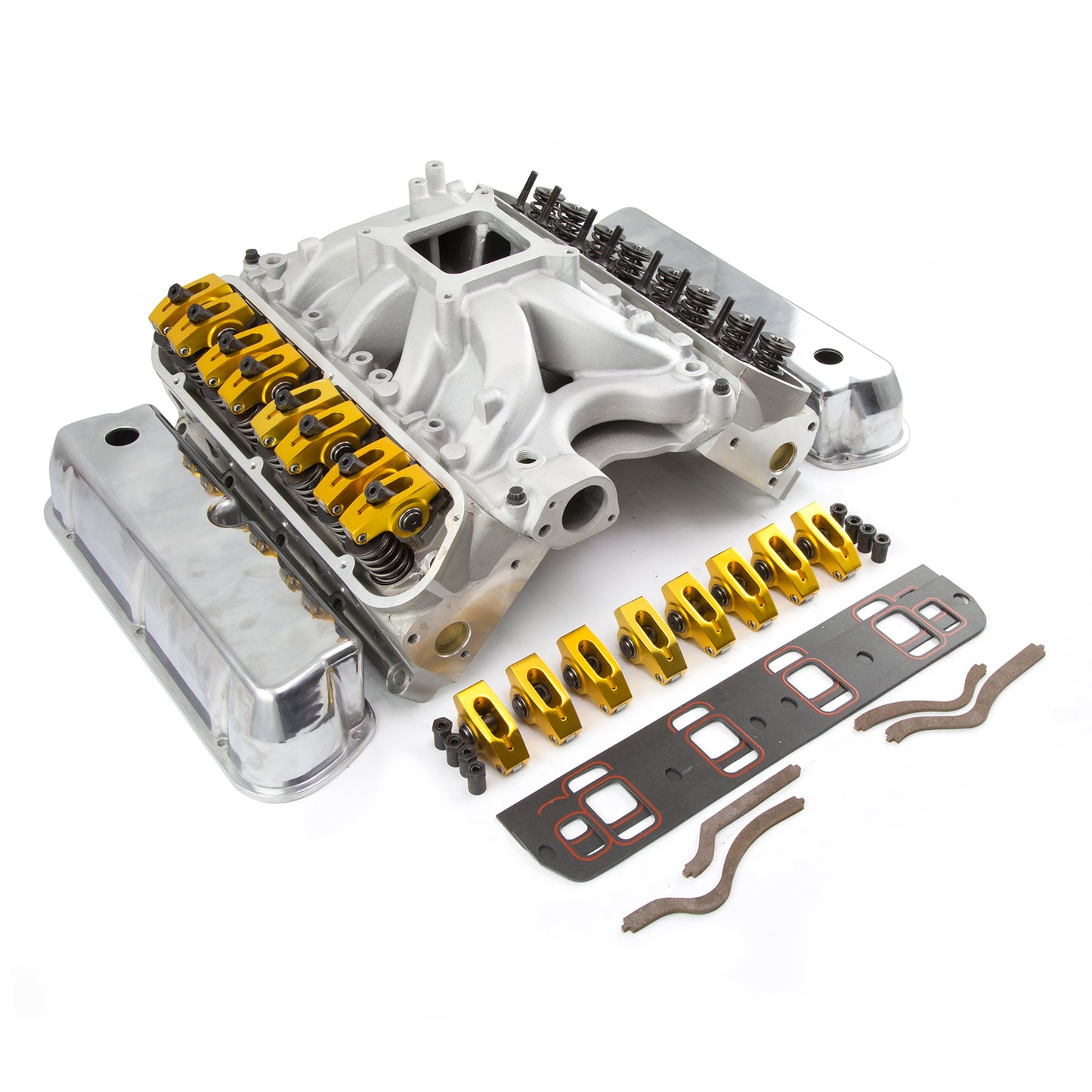 Kit combinado de motor Ford 351W Windsor Solid FT de 190 cc con culata y extremo superior