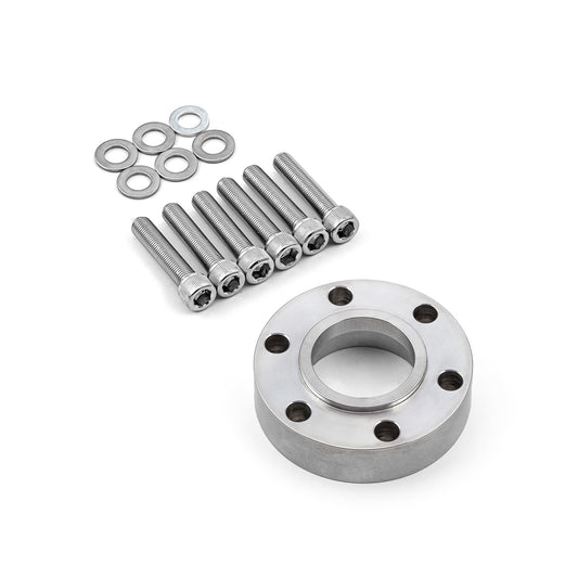 Supercharger Snout / Crank Pulley Spacer w/ Hardware Billet Aluminum 0.665" Thick