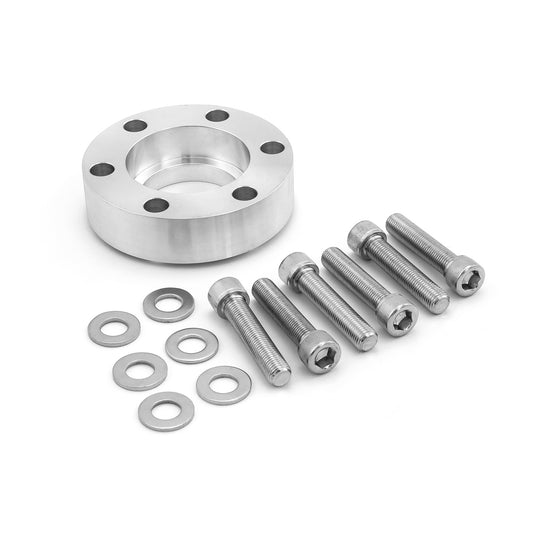 Espaciador de polea de cigüeñal/boquilla de sobrealimentador con herrajes de aluminio macizo de 1.060" de grosor