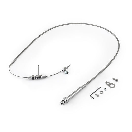 Kit de cable de desconexión trenzado de acero inoxidable de 56" para GM Turbo TH350