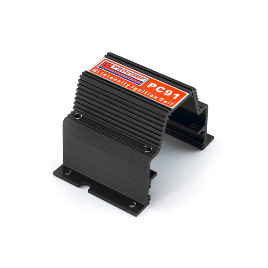 Cubierta de bobina de encendido de aluminio macizo PC91 - Negra