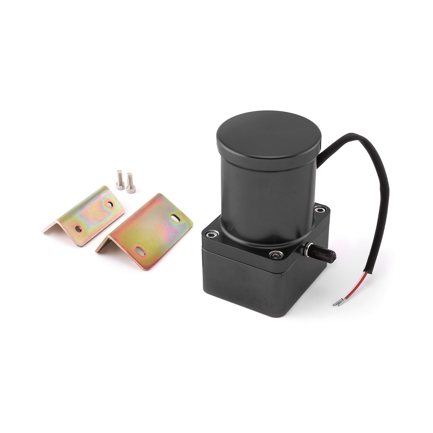 Universal Electric Billet Vacuum Pump 12 Volt Pedal Activated - Black