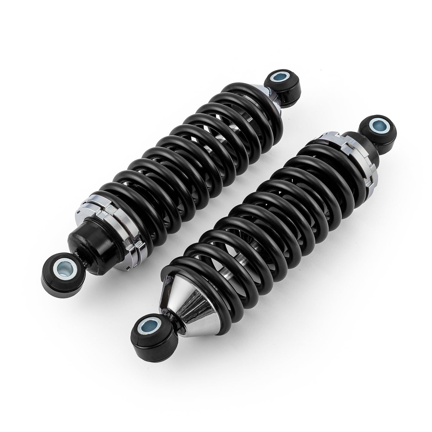 Amortiguadores helicoidales de 12" con resorte de 150 lb/pulg., ajustables (par)