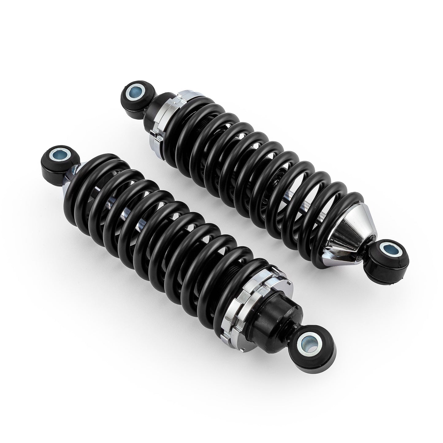 Amortiguadores helicoidales de 12" con resorte de 150 lb/pulg., ajustables (par)