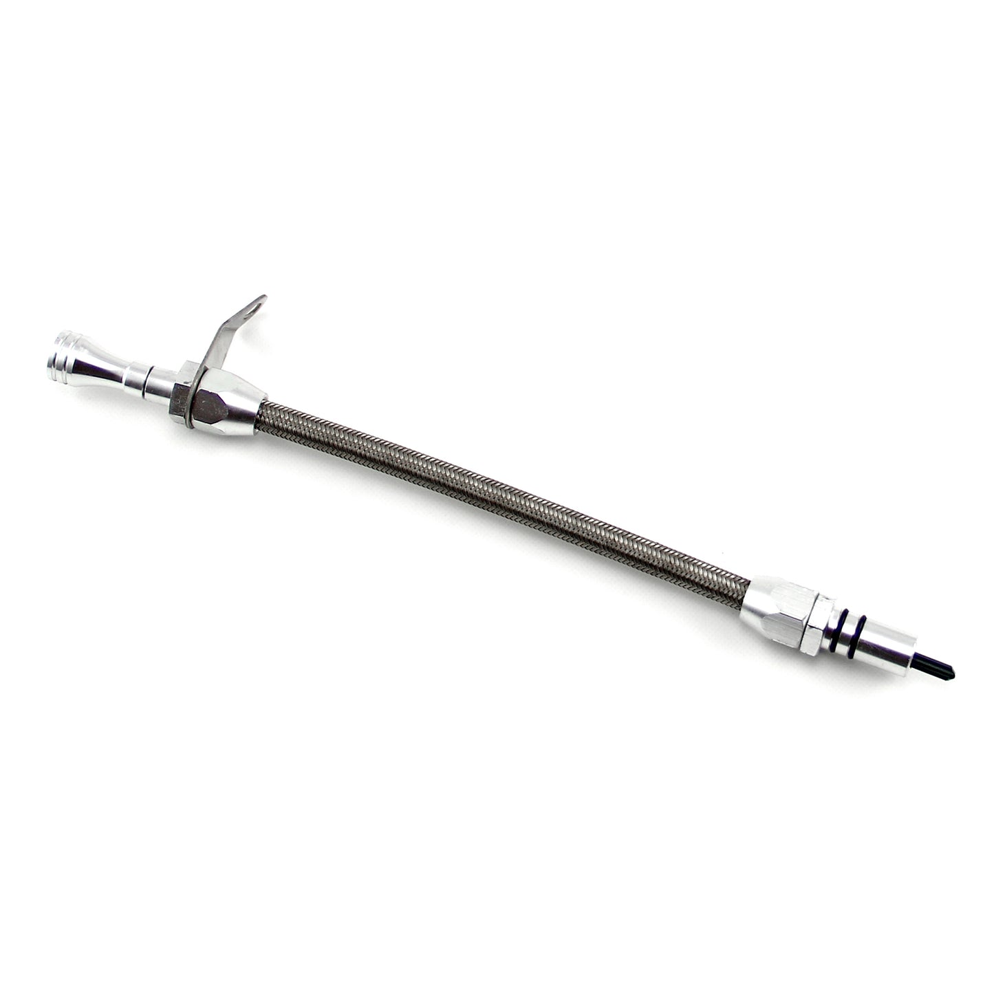 GM 700R4 Braided Flexible Bell Housing Mount Transmission Dipstick