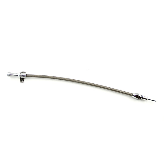 Ford C6 Braided Flexible Firewall Mount Transmission Dipstick