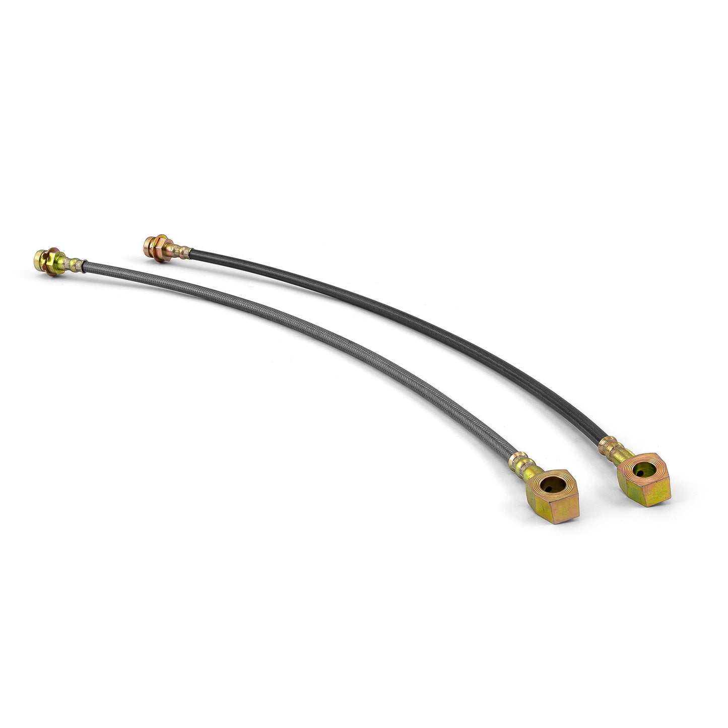 Cables de freno de acero inoxidable de 10 mm y 45,7 cm de largo (par) con herrajes