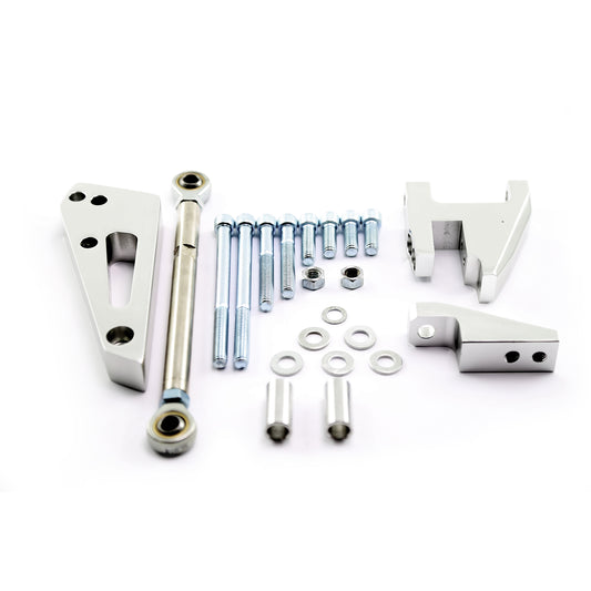Chevy SBC 350 Short Water Pump Swp Air Conditioning Bracket Kit Polished