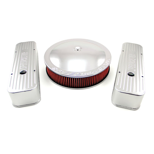 Kits de decoración de motor plateado con elemento lavable de 14" x 2"