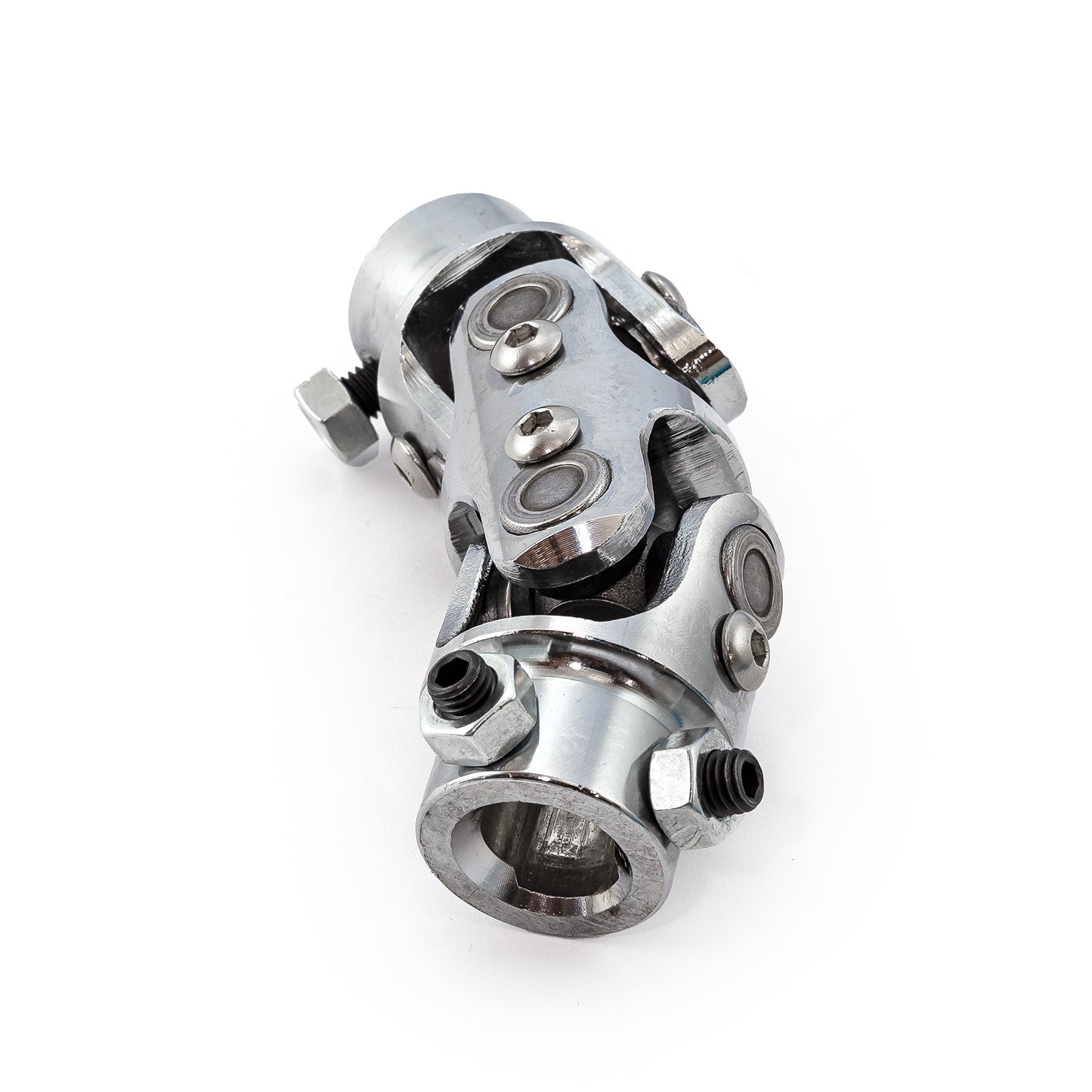 Junta universal de dirección de acero inoxidable de 3/4"-30 estrías x 3/4" doble D