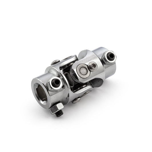 Junta universal de dirección de acero inoxidable de 9/16"-26 estrías x 3/4" doble D