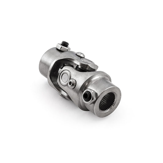 Junta universal de dirección de acero inoxidable de 3/4"-36 estrías x 3/4" doble D