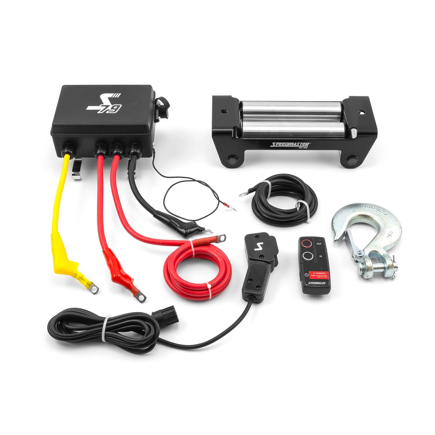 Kit de cabrestante eléctrico 4x4 de 12 V y 15 000 lb (6803 kg) con control remoto inalámbrico
